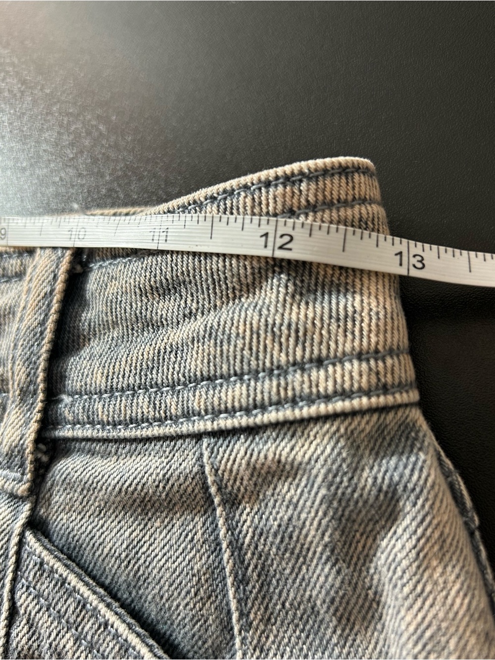 Anthropologie Pilcro High Rise Carpenter Barrel Jeans Gray Acid Wash Size 25 - Picture 6 of 7